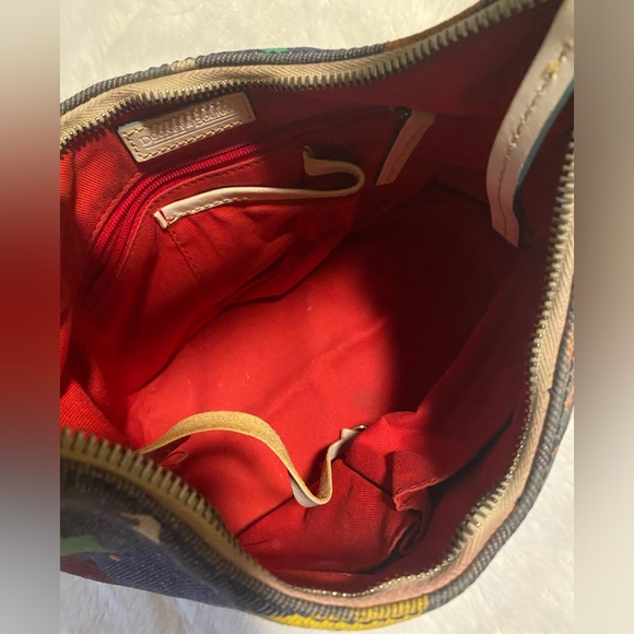 Dooney & Bourke - VINTAGE Y2K Denim Graffiti Paint Splatter Purse - Picture 8 of 14